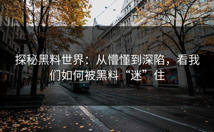 探秘黑料世界：从懵懂到深陷，看我们如何被黑料“迷”住