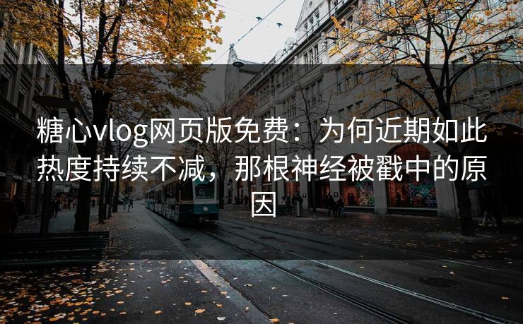 糖心vlog网页版免费：为何近期如此热度持续不减，那根神经被戳中的原因